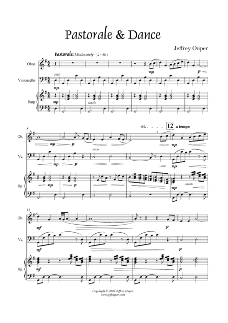 Free Sheet Music Pastorale Dance