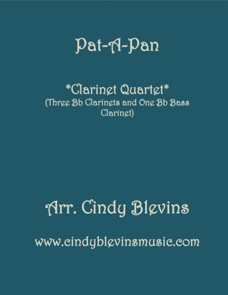 Pat A Pan For Clarinet Quartet With Bass Clarinet Sheet Music