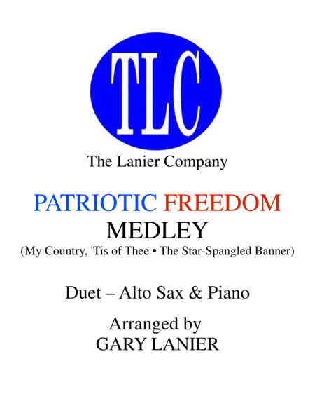 Free Sheet Music Patriotic Freedom Medley Duet Alto Sax And Piano Score And Parts