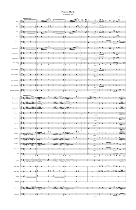 Free Sheet Music Patriotic March