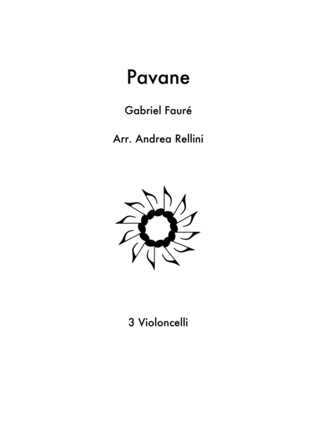 Pavane 3 Cellos Sheet Music