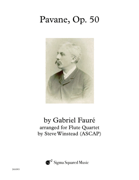 Free Sheet Music Pavane Op 50 For Flute Quartet Or Choir