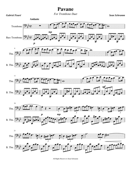 Pavane Sheet Music