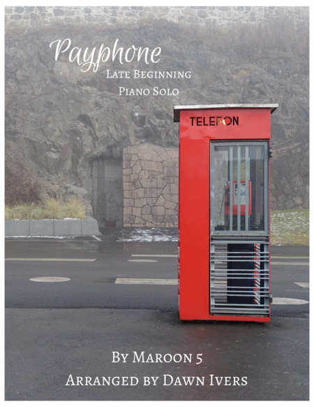 Payphone Easy Piano Sheet Music