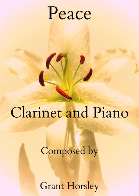 Peace For Clarinet And Piano Intermediate Sheet Music