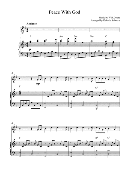 Peace With God Sheet Music