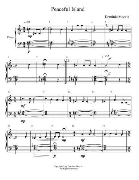 Peaceful Island Sheet Music