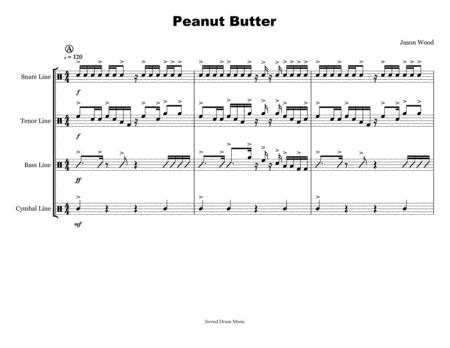 Peanut Butter Drumline Cadence Sheet Music