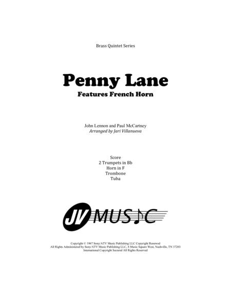 Penny Lane For Brass Quintet French Horn Feature Sheet Music