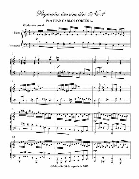 Free Sheet Music Pequea Invencin No 2