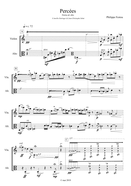 Free Sheet Music Perces