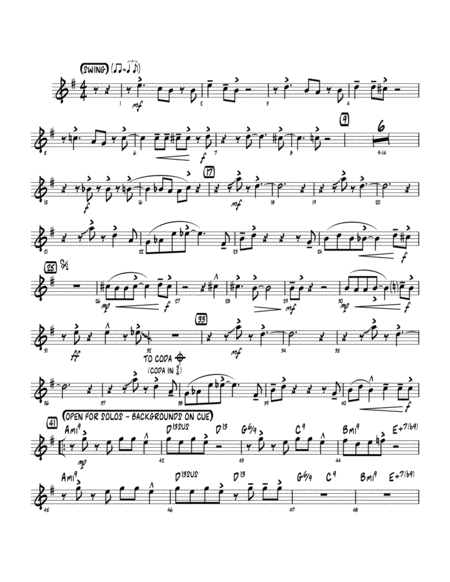 Free Sheet Music Perdido Arr Mark Taylor Alto Sax