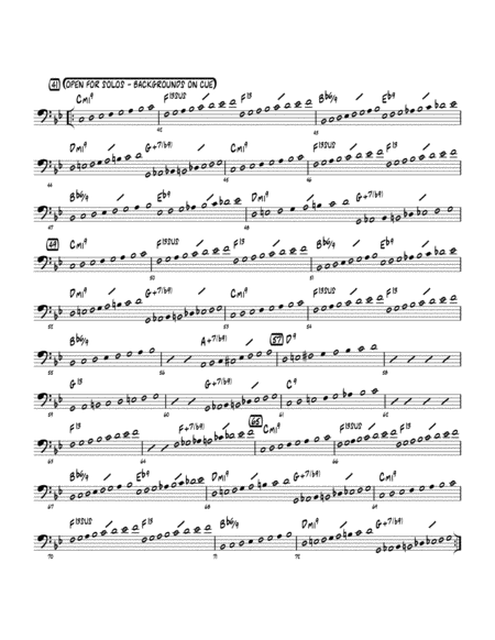 Perdido Arr Mark Taylor Bass Clef Solo Sheet Sheet Music