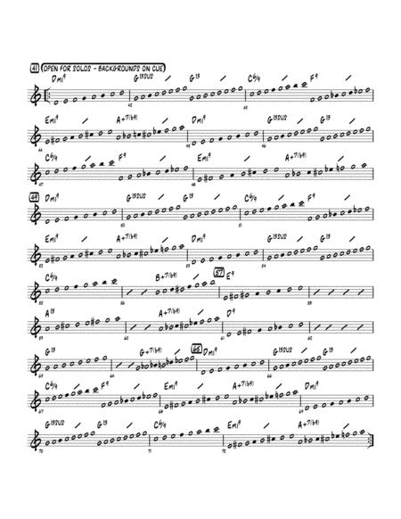 Free Sheet Music Perdido Arr Mark Taylor Bb Solo Sheet