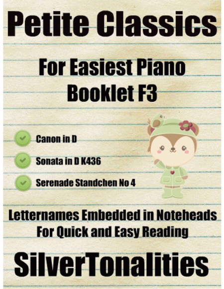 Free Sheet Music Petite Classics For Easiest Piano Booklet F3