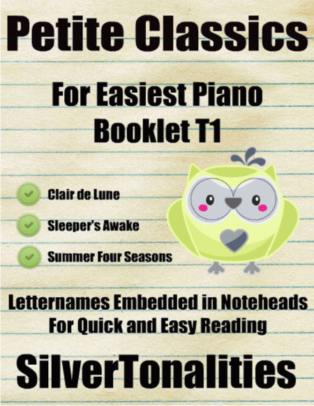 Free Sheet Music Petite Classics For Easiest Piano Booklet T1