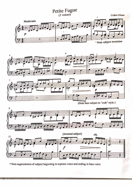 Petite Fugue Sheet Music