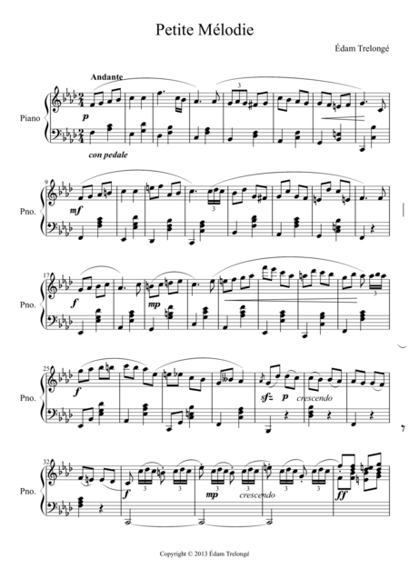 Petite Mlodie Sheet Music