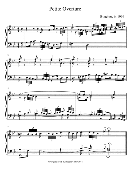 Petite Overture Sheet Music