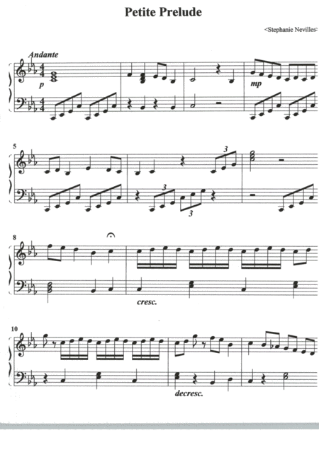 Petite Prelude Sheet Music