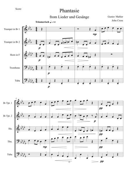 Free Sheet Music Phantasie