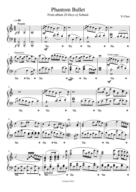 Phantom Bullet Sheet Music