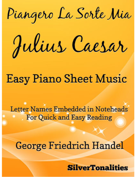 Free Sheet Music Piangero La Sorte Mia Easy Piano Sheet Music