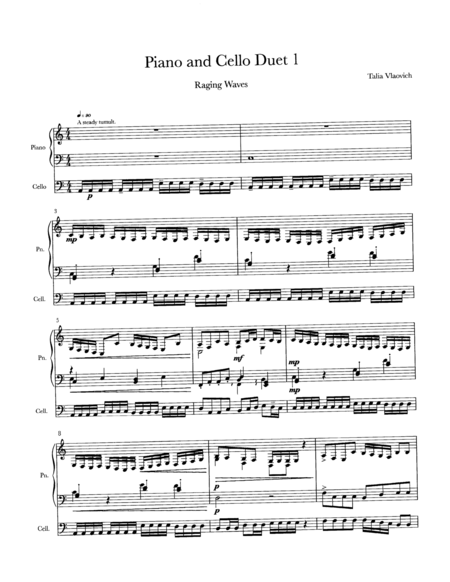 Free Sheet Music Piano And Cello Duet 1