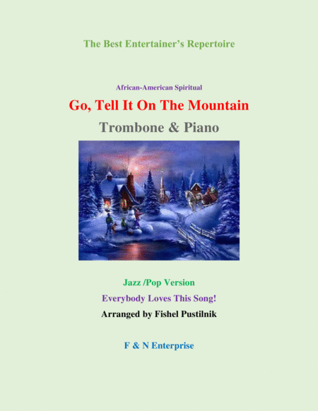 Piano Background For Go Tell It On The Mountain Trombone And Piano Sheet Music