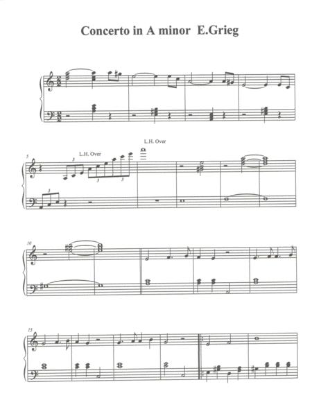Piano Concerto In A Minor Sheet Music