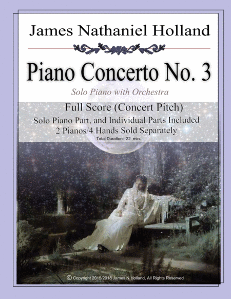 Piano Concerto No 3 James Nathaniel Holland Full Orchestral Score And Individual Parts Sheet Music