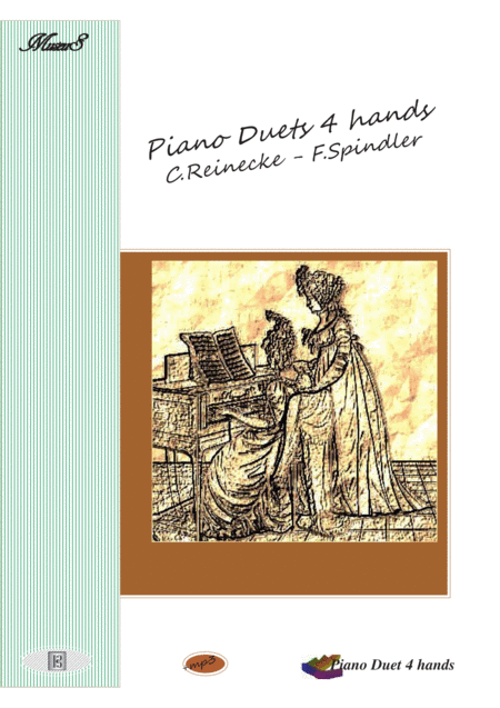 Piano Duets 4 Hands By Reinecke And Splinder Sheet Music