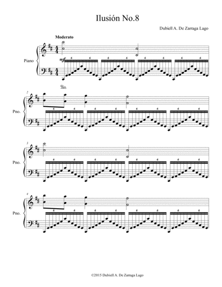 Piano Ilusion No 8 Sheet Music