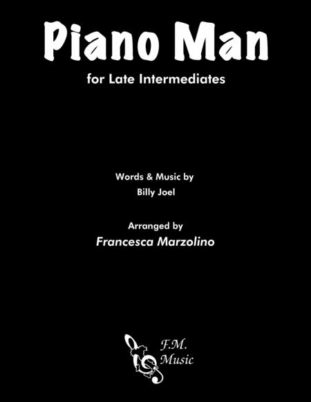 Free Sheet Music Piano Man Late Intermediate Piano