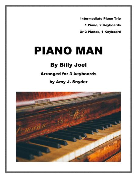 Piano Man Piano Keyboard Trio Sheet Music