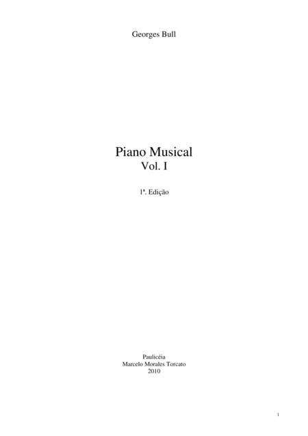 Piano Musical Vol 1 Sheet Music