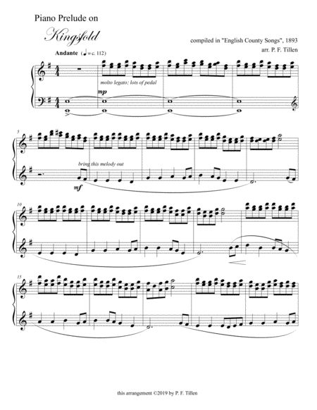 Piano Prelude On Kingsfold Sheet Music