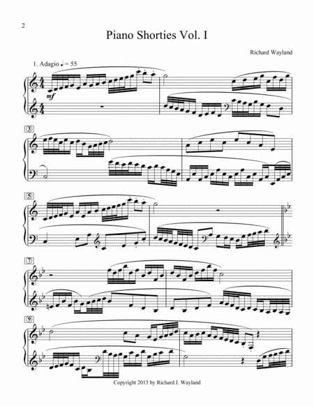 Piano Shorties Vol 1 Sheet Music