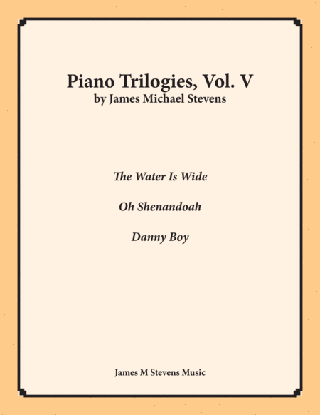 Piano Trilogies Vol V Folk Songs Sheet Music