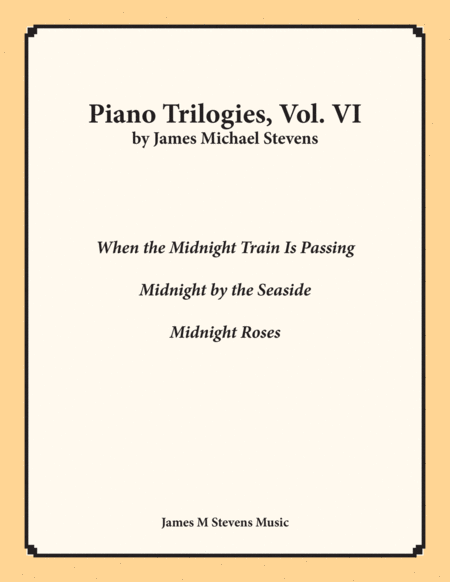 Piano Trilogies Vol Vi Midnight Sheet Music