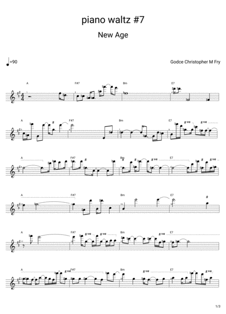 Piano Waltz 7 Sheet Music