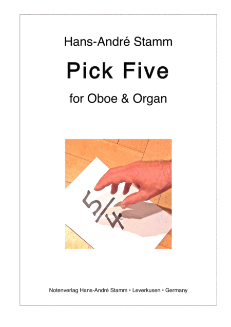 Free Sheet Music Pick Five For Oboe And Organ