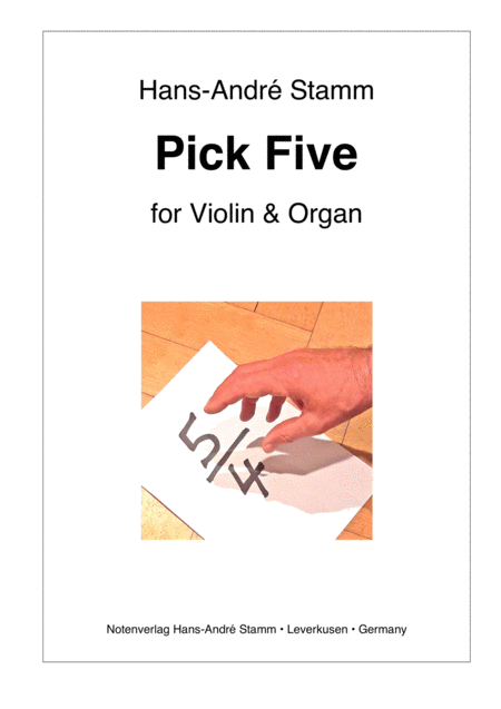 Free Sheet Music Pick Five For Violin And Organ