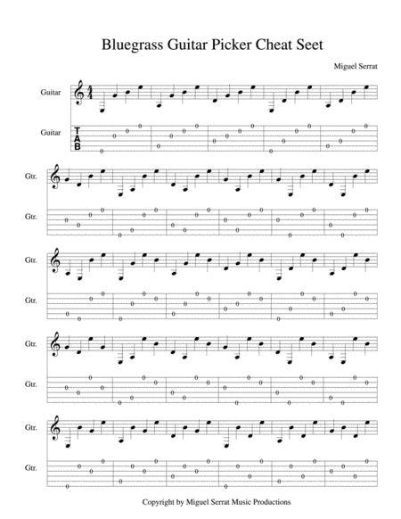 Free Sheet Music Pickin