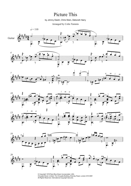 Picture This Sheet Music