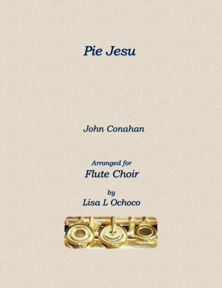 Pie Jesu For Flute Choir Sheet Music