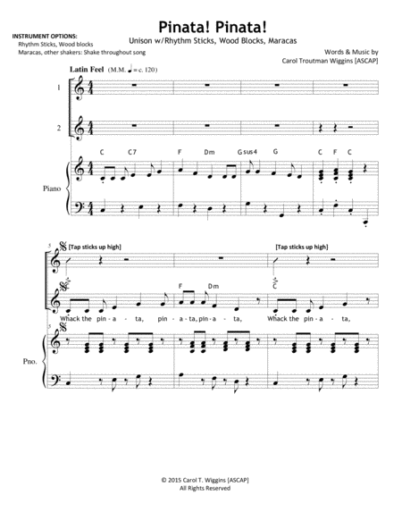 Pinata Pinata Sheet Music