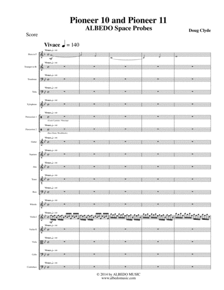 Pioneer 10 And Pioneer 11 From Space Probes Sheet Music