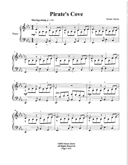 Pirates Cove Sheet Music