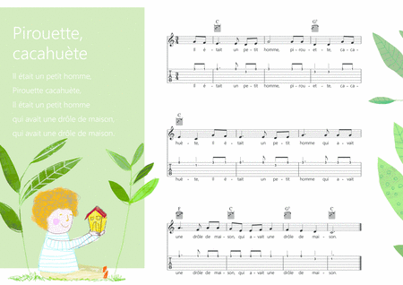 Pirouette Cacahute French Traditional Children Song Melody Guitar Chords Guitar Tab S Sheet Music